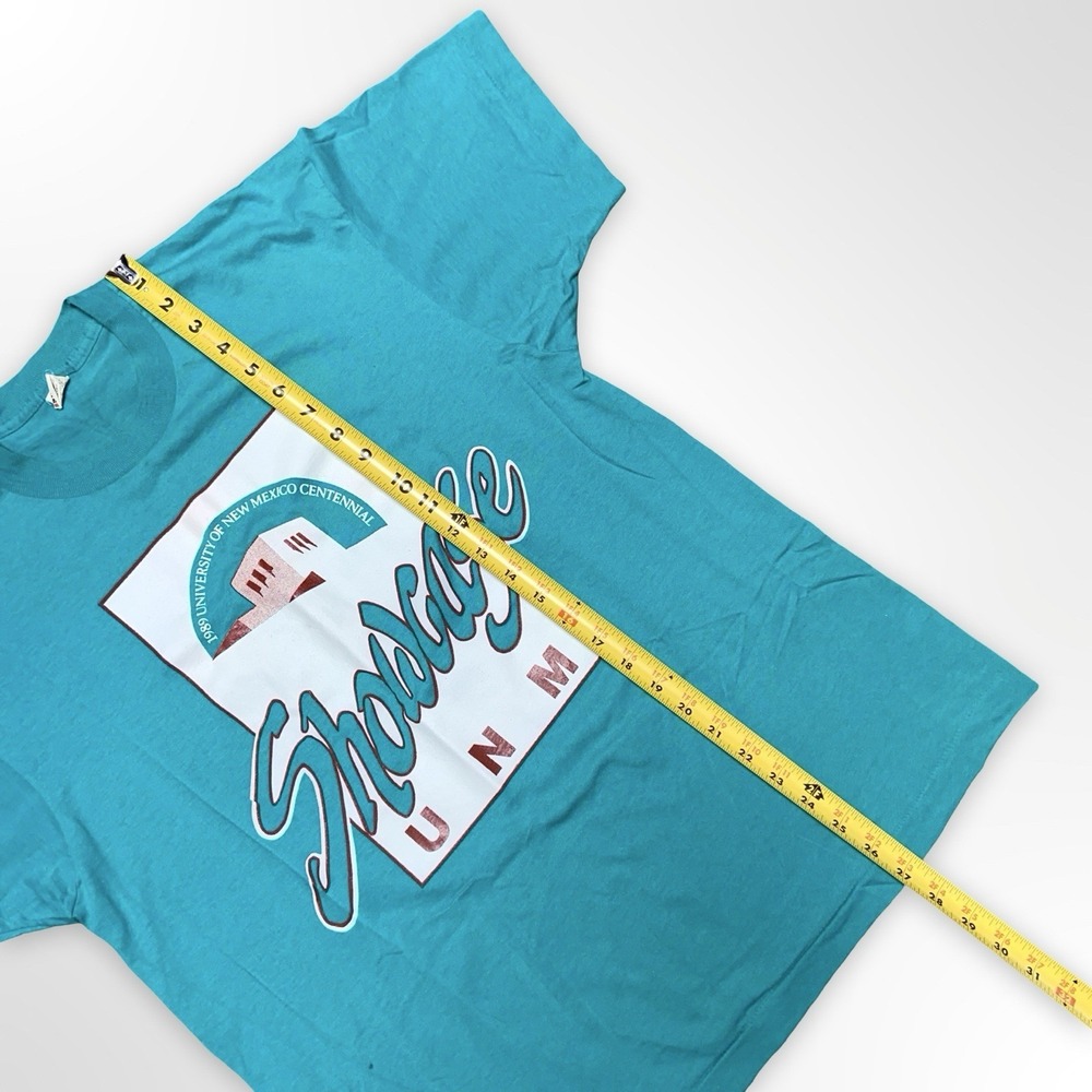 Vintage 80s University New Mexico Screen Stars T Shirt UNM 1989 Size XL USA Made - Picture 6 of 7